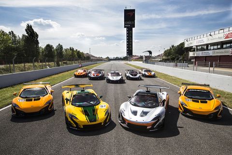 McLaren launched the P1 GTR in 2015. Its 3.8-liter twin-turbo hybrid V8 kicks out 986 horsepower (up from the street version's 903), with the reduced weight and sundry track-focused upgrades to go with it.