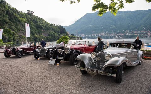 Eclectic cars and eclectic folks make up the crowd of beautiful things along the shores of Lake Como.