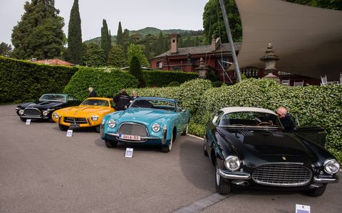 Eclectic cars and eclectic folks make up the crowd of beautiful things along the shores of Lake Como.