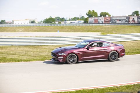 This 2018 Ford Mustang GT came with a 460-hp, 420-lb-ft V8 and a six-speed manual, good for a 0-60 time of less than four seconds.