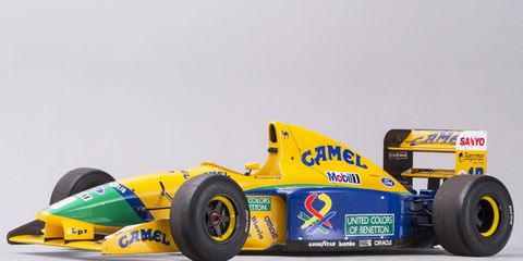 This 1991-1992 Benetton-Ford B191/191B Formula 1 car is headed to auction in Monaco.