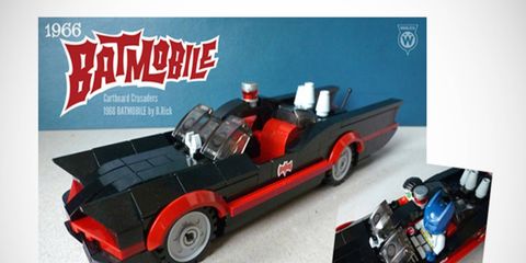 The Lego Batmobile is part of a set that can be upvoted on the Lego Ideas website, with a chance to become a commercial set.