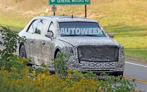 Spied testing under camouflage, President Trump's redesigned limo -- informally known as the Beast 2.0 -- appears to be wearing a look more closely aligned with Cadillac's current design language. What's under the skin is largely top secret, but it's believed to be riding on a Chevrolet Kodiak-derived platform.