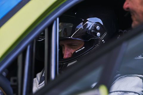 We got a ride on the track in Rhys Millen's mostly stock Bentley Bentayga, the SUV in which he'll try to break the stock SUV record at Pikes Peak this year. Millen says he should knock "a minute" off the record. Don't get cocky, kid!