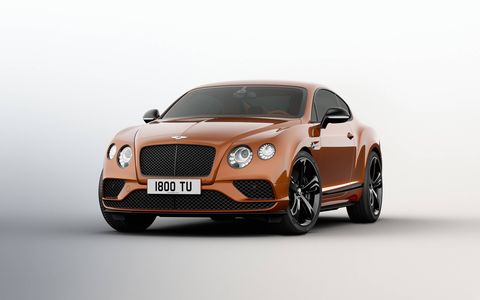 Bentley's fastest production car gets seven more hp and a Black edition for 2017.