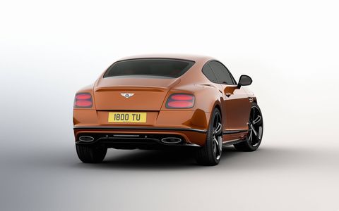 Bentley's fastest production car gets seven more hp and a Black edition for 2017.