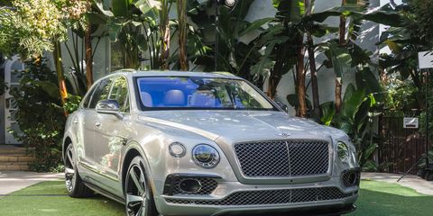 The first edition Bentley Bentayga features special badging and an exclusive watch.