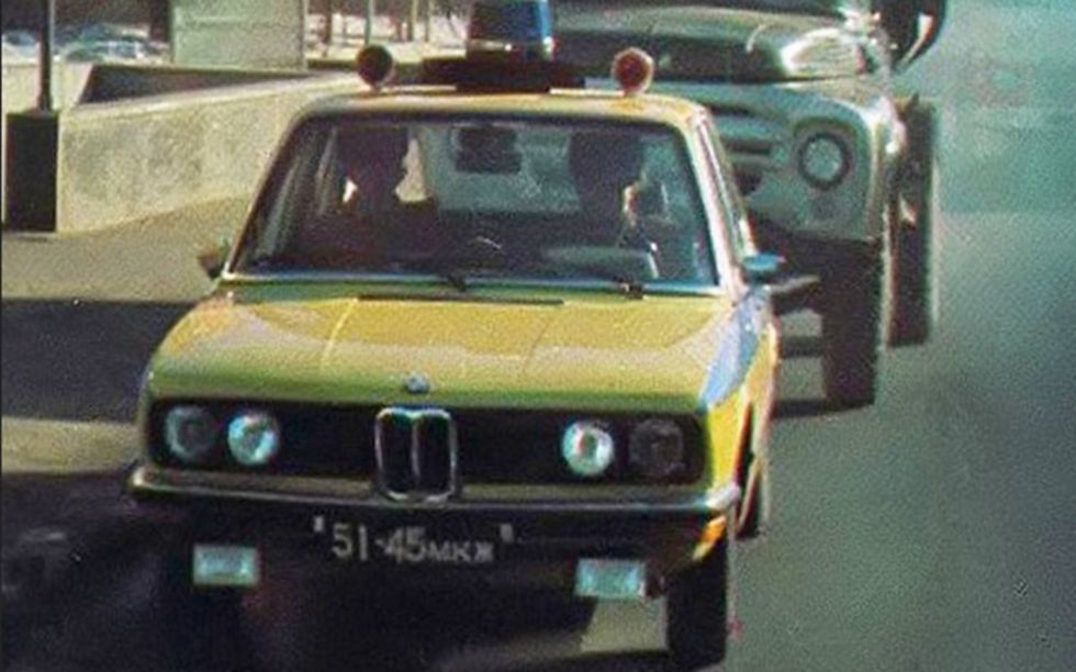 the e12 generation bmw 5 series also made cameo appearances in ussrs militsia