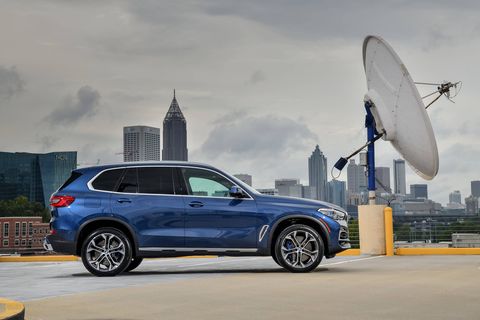 The 2019 BMW X5 offers an Off-Road Package for the first time featuring the M Sport Differential, air suspension, off-road drive modes, skid plates and the special off-road interface for the central display.