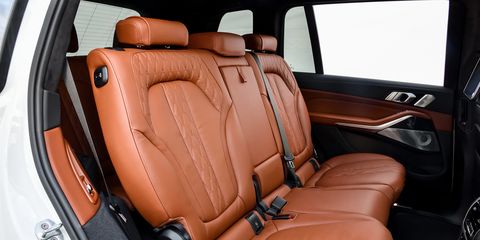 The 2019 BMW X7 xDrive50i has lots of space. Here's what cargo space looks like with the second and third row seats folded.