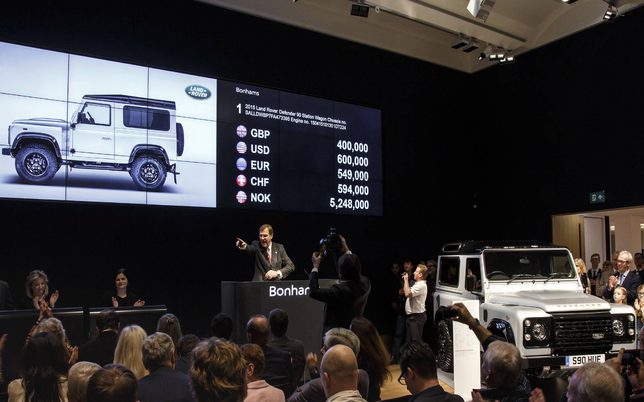 2 millionth Land Rover Defender brings nearly $600,000 at auction