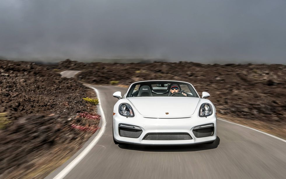 We drive the 2016 Porsche Boxster Spyder, which packs the 3.8-liter six from the 911 Carrera S into the automaker's lightest sports car -- with predictably incredible results.