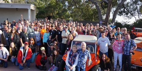 Bruce Meyers, surfer, sailor, inventor of the Meyers Manx in which he became the fastest guy to La Paz, celebrated his 90th birthday Saturday and a few hundred of his best friends came out to celebrate.