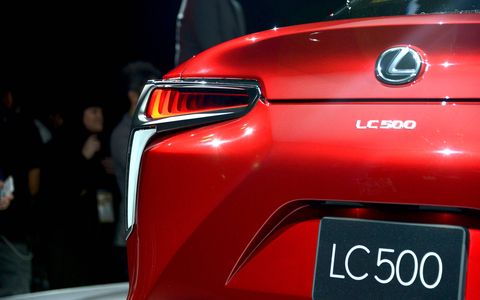 The LC500 arrives in 2017 with a 5.0-liter V8 underhood.