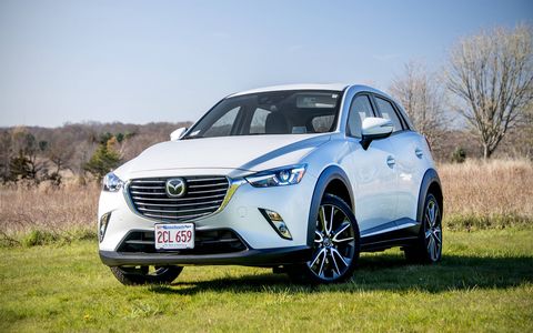 The Mazda CX-3 is the marque's smallest crossover, powered by a Skyactiv-G 2.0-liter engine producing 146 hp.