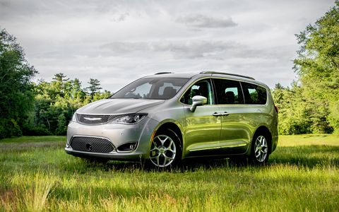 Chrysler is back in the minivan game with the all-new Pacifica, with the Touring version featuring a 3.6-liter V6 connected to a nine-speed automatic.