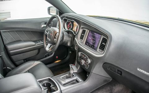 The Charger offers a reasonably roomy interior, competing in a segment far smaller than it used to be.