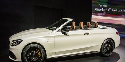 The Mercedes-AMG C63 Cabrio made its debut at the New York auto show.