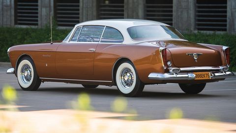 This Ghia-built Chrysler coupe is an interesting mix of Chrysler design elements of the day with a touch of Italian themes.
