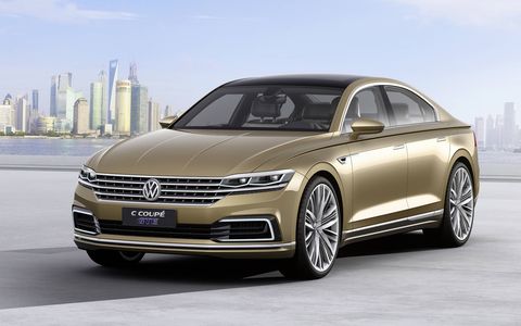 The 2015 Volkswagen C Coupe GTE concept sedan made its debut at the Shanghai auto show during the fourth week of April.