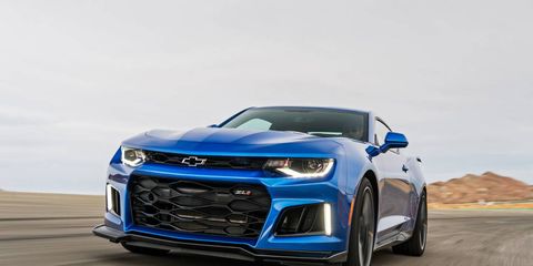 The 2017 Chevrolet Camaro ZL1 has a top speed of 198 mph.