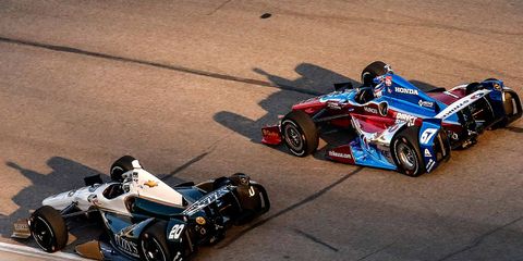 Ed Carpenter, left, and Josef Newgarden could be teammates in 2015 as their two teams are merging.