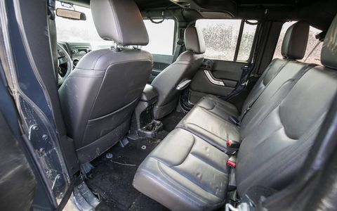 A quick vacuum and detail brought the Jeep's interior back to showroom fresh, after these photos were taken, obviously.