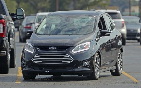 The 2017 Ford C-Max was seen running around wearing nothing at all.