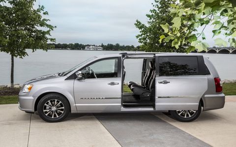 The Chrysler Town & Country comes standard with a power liftgate and power sliding doors with one-touch operation.