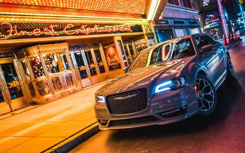 The 2018 Chrysler 300S comes standard with a 300-hp V6, upgraded models get a 363-hp Hemi V8.
