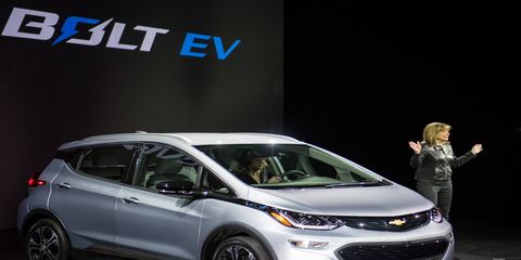 Chevrolet unveiled the Bolt EV at CES.