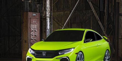 2016 Honda Civic Concept debut at the New York auto show