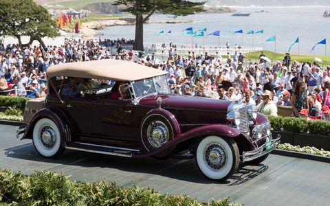 Class C-1: American Classic Open 1st place, 1931 Chrysler CG Imperial LeBaron Dual Cowl Phaeton, Aaron and Valerie Weiss, San Marino, Calif.
