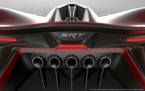 Srt Tomahawk Vision Gran Turismo Concept Is A Little Bit Viper A Lot Of High G Insanity