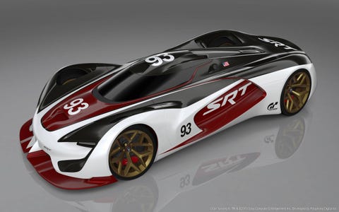 Srt Tomahawk Vision Gran Turismo Concept Is A Little Bit Viper A Lot Of High G Insanity