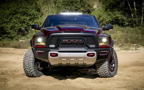 Ram debuted its supercharged 6.2-liter V8 powered Rebel TRX concept at the State Fair of Texas.