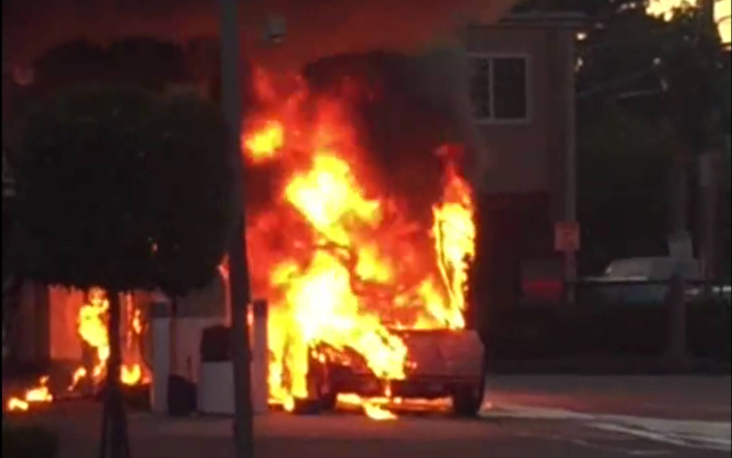 Fire takes out a Lamborghini Countach -- but it could have been worse