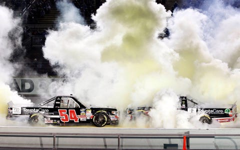 Darrell Wallace Jr Toyota Win Nascar Truck Series Race At Homestead