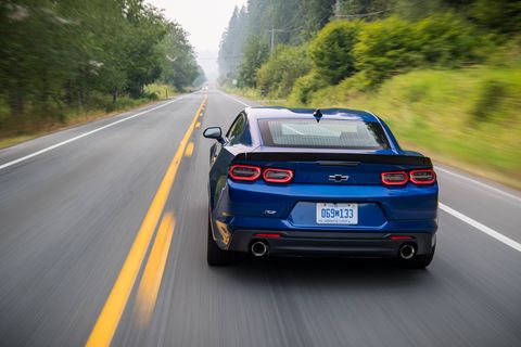 The 2019 Chevrolet Camaro Turbo 1LE comes with a 2.0-liter turbo four producing 275 hp and 295 lb-ft of torque.