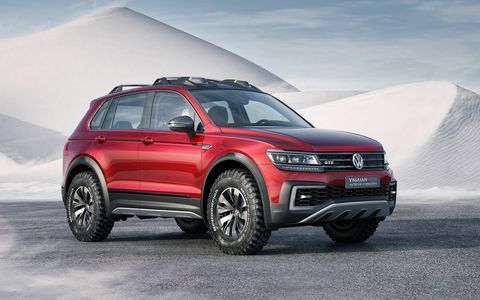 The 2016 Volkswagen Tiguan GTE Active Concept made its debut at the at the 2016 Detroit Auto Show in January.