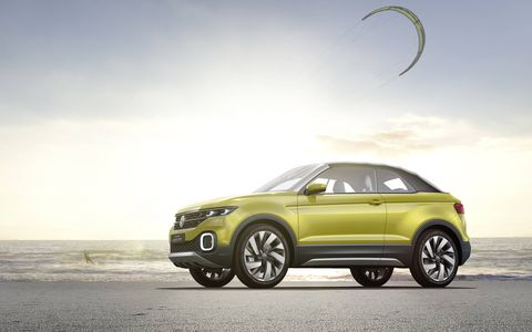 The T-Cross Breeze debuted at the Geneva Motor Show, powered by a 1.0-liter inline-three.
