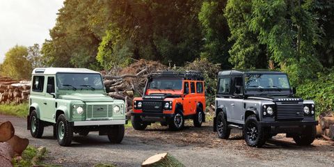 Land Rover will offer three different special edition Defenders to mark the end of 68 years of production.