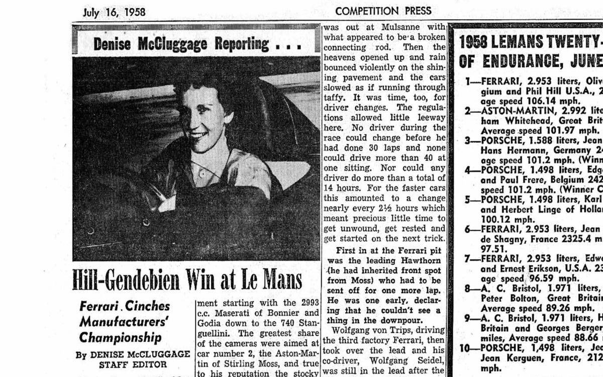 Read Denise Mccluggages First Autoweek Article From 56 Years Ago