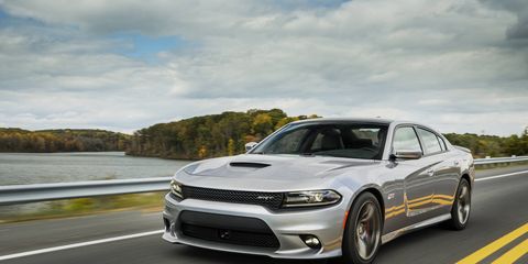 The Charger SRT has a 6.4-liter, 485-hp V8. Predictably, it uses a lot of fuel.