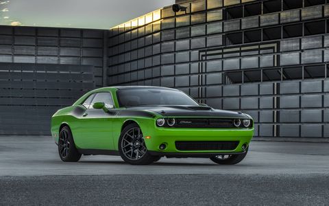 The Challenger T/A and Charger Daytona are both offered with either a 375-hp, 5.7-liter V8 or the 485-hp, 6.4-liter V8