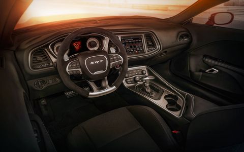 The 2018 Dodge Challenger SRT Demon gives the driver the capability to set up the car for on-road precision, maximum drag strip performance or anything in between.