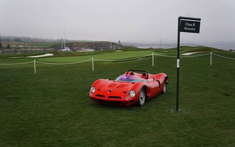 Giotto Bizzarini made some great cars for Ferrari and Iso before setting up shop and making his own. It was the latter cars that were celebrated at Pebble this year.