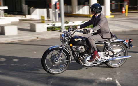 There were almost 1000 motorcycles roaring through L.A. Sunday, with police blocking off streets and people lining the route cheering the riders on. This was repeated all over the world as The Distinguished Gentleman's Ride roared around the planet raising funds for men's health. Thank you gentlemen!