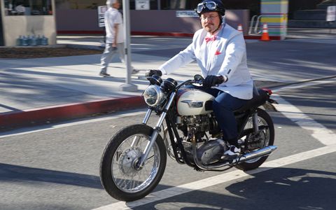 There were almost 1000 motorcycles roaring through L.A. Sunday, with police blocking off streets and people lining the route cheering the riders on.