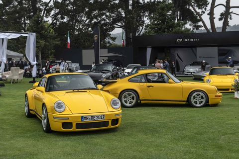 Ruf -- the builder of Porsche-based supercars -- debuted its first CTR "Yellowtail" after its restoration alongside a new CTR at the 2018 Quail.